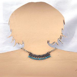 Silver and Turquise- ish Necklace